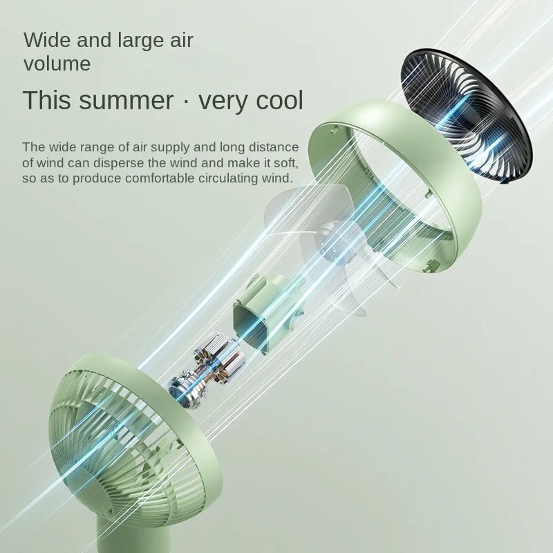 Pedestal Fan Adjustable Height Timer Remote Control 10 Speeds, For Bedroom, Living Room, Office Electric Fan Household