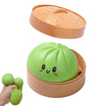 Giant Mystery Dumpling Squishy Soft Stretchy Bun with Food Steamer Design Pinchable Fingertip Fun Play and Squishy Lovers